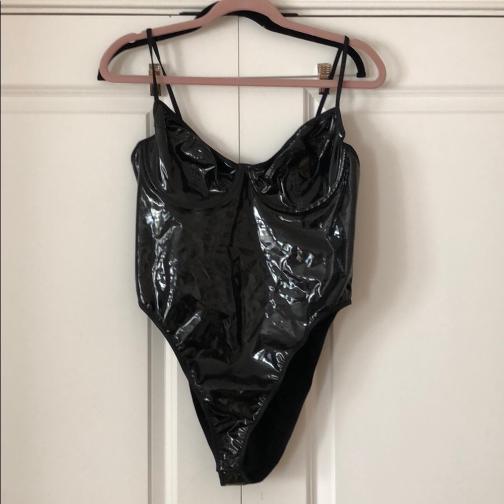 Forever 21 Vinyl Bodysuit